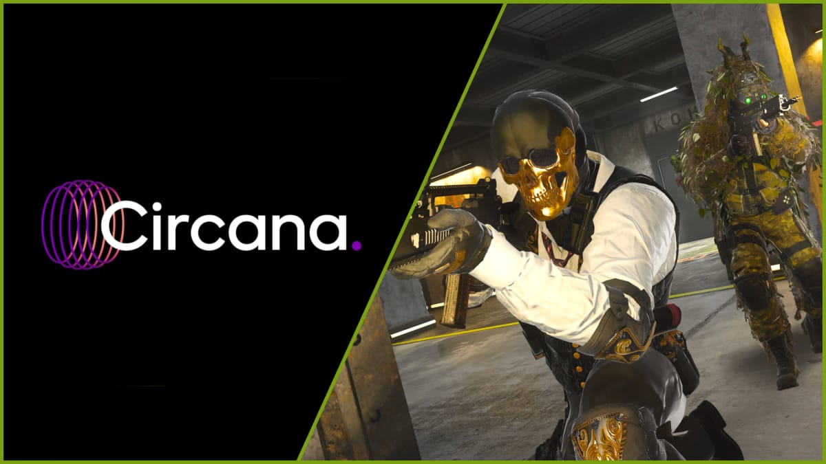 The Circana logo next to a shot of two characters wielding guns in Call of Duty: Modern Warfare 3