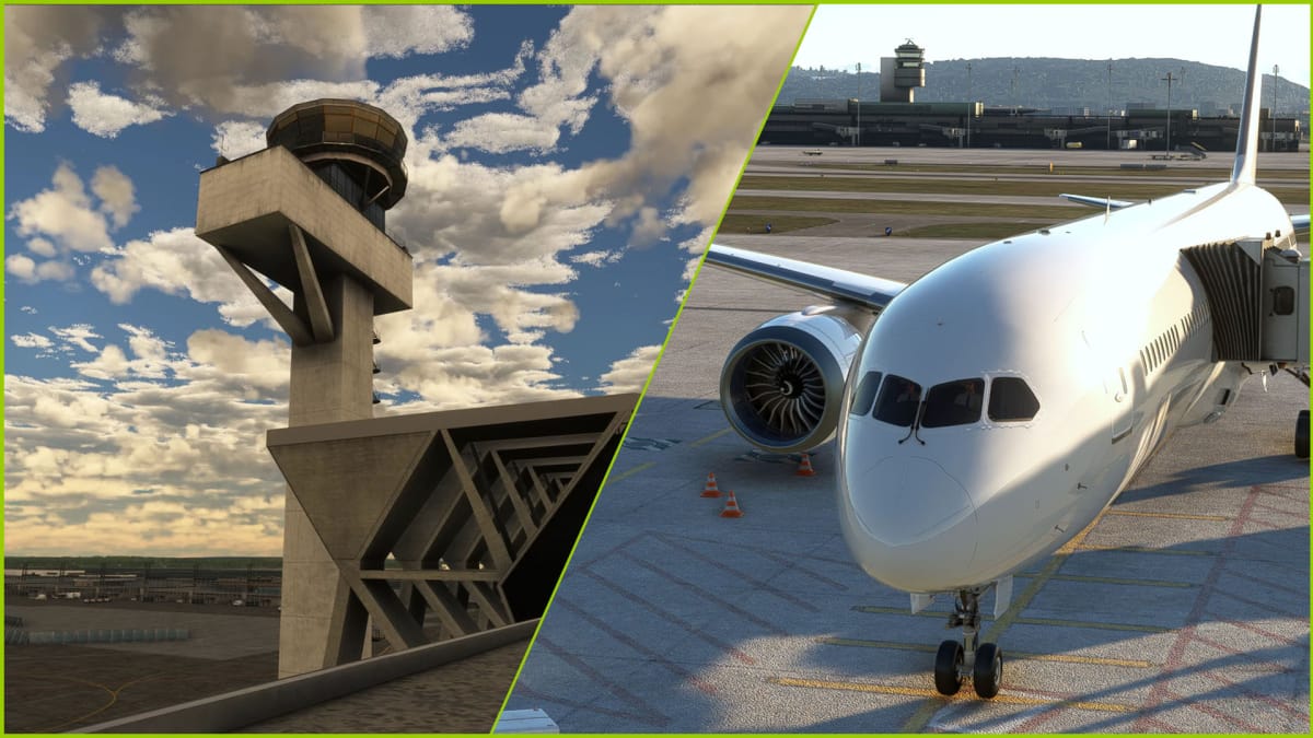 Microsoft Flight Simulator Frankfurt Airport and Boeing 787-10