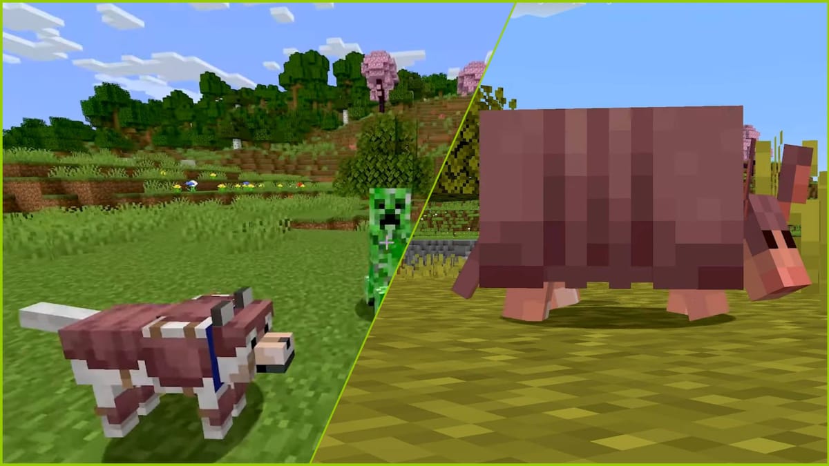 Minecraft Shows Off The Armadillo and Wolf Armor, Available Now in Beta ...
