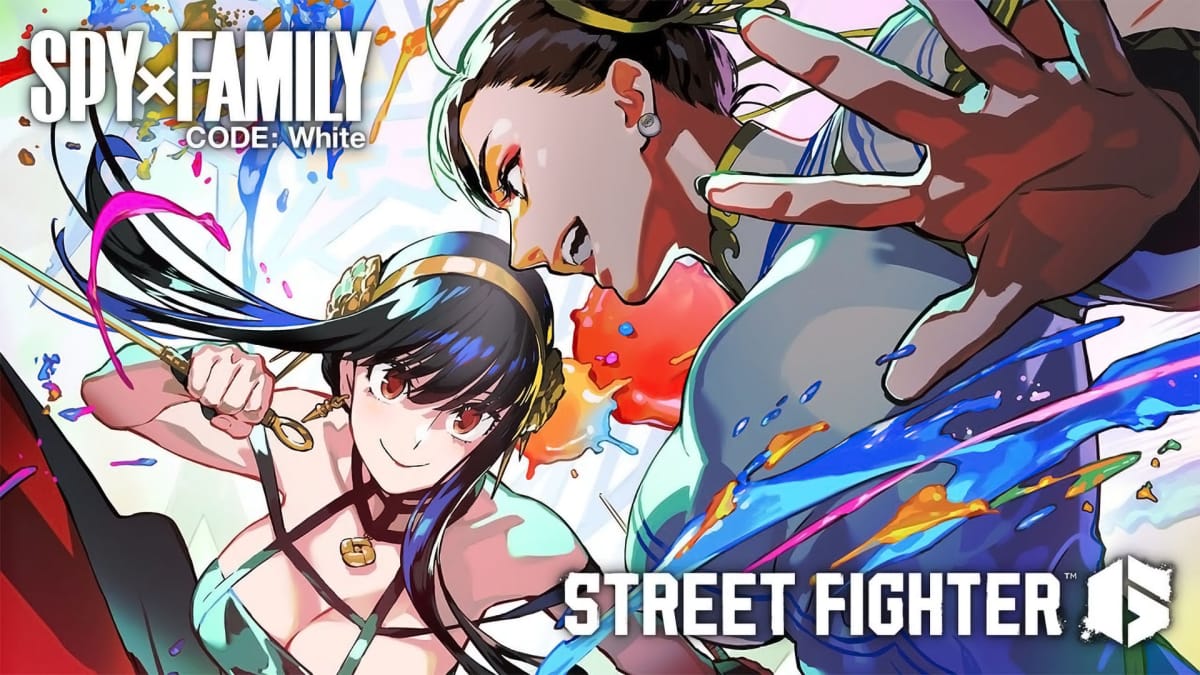 Yor from Spy x Family and Chun Li from Street Fighter 6 fight in illustration