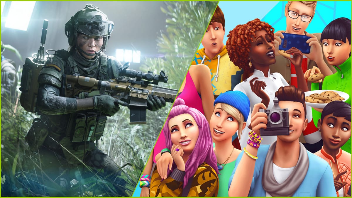 Battlefield 2042 and The Sims 4