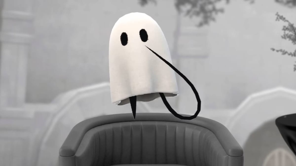 A 3D representation of Mama, one of the ghost-like characters in Nier Reincarnation