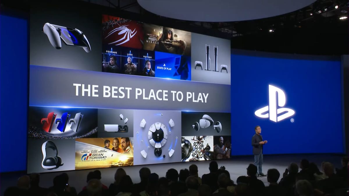 Sony PlayStation's Best Place to Play Slide at CES 2024