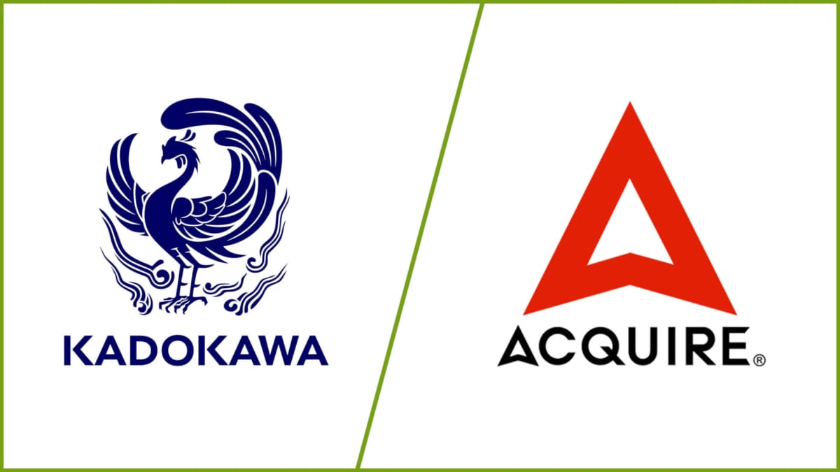 The Kadokawa Corporation and Acquire logos side-by-side