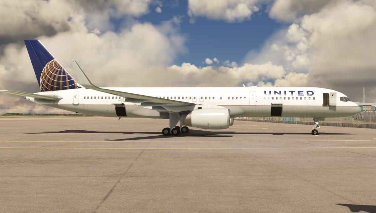 Microsoft Flight Simulator Boeing 757 in United Colors