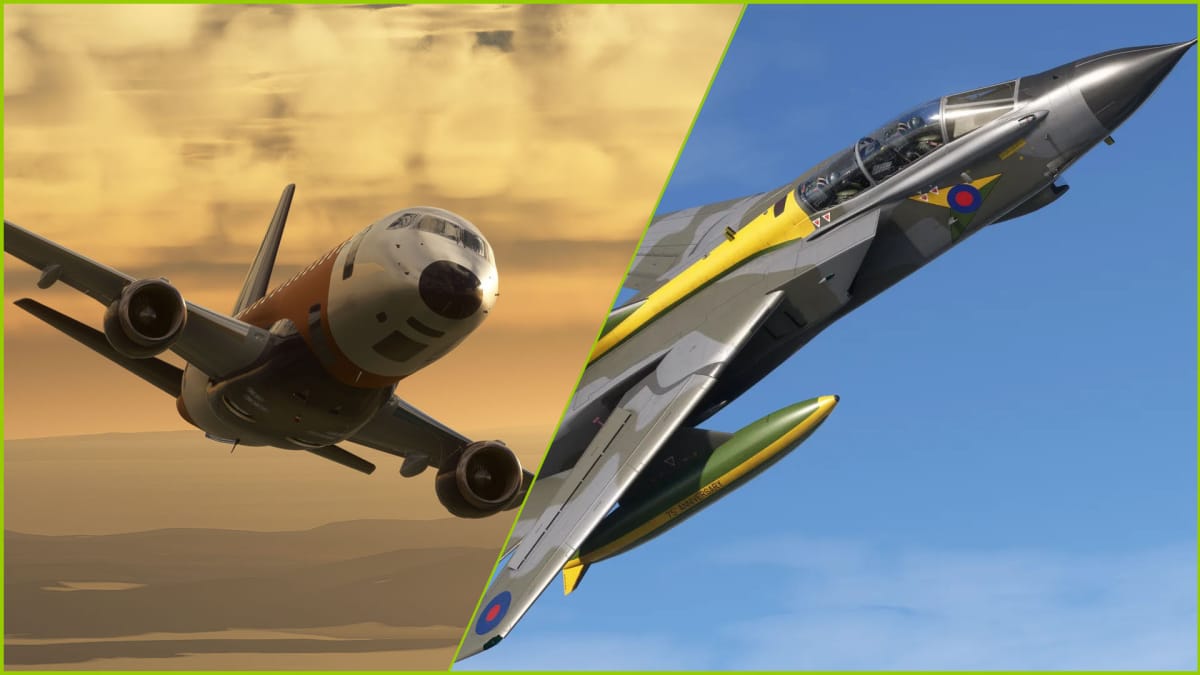 Microsoft Flight Simulator Embraer 170 and Tornado
