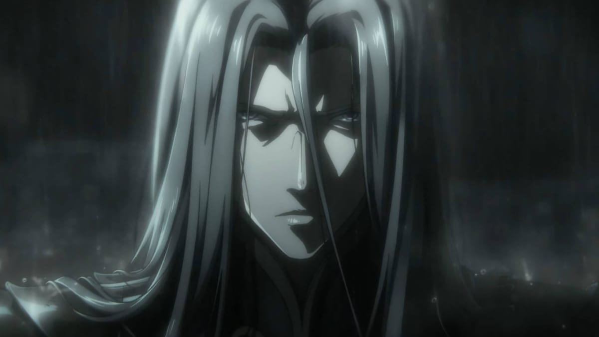 A moody-looking anime-style character with long silver hair in the new Phantom Blade Zero trailer