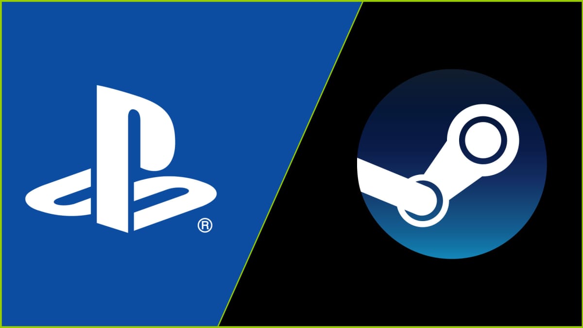 PlayStation and Steam logos