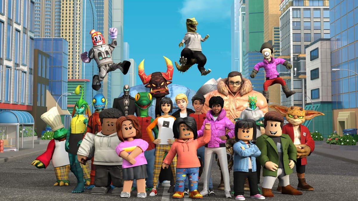 A group of characters from the game-slash-game-creation-platform Roblox