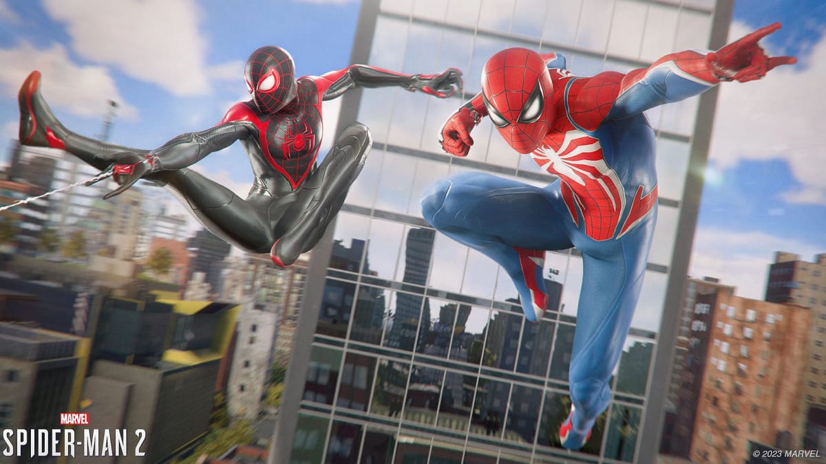 Marvel's Spider-Man 2 - Pete and Miles Swinging around