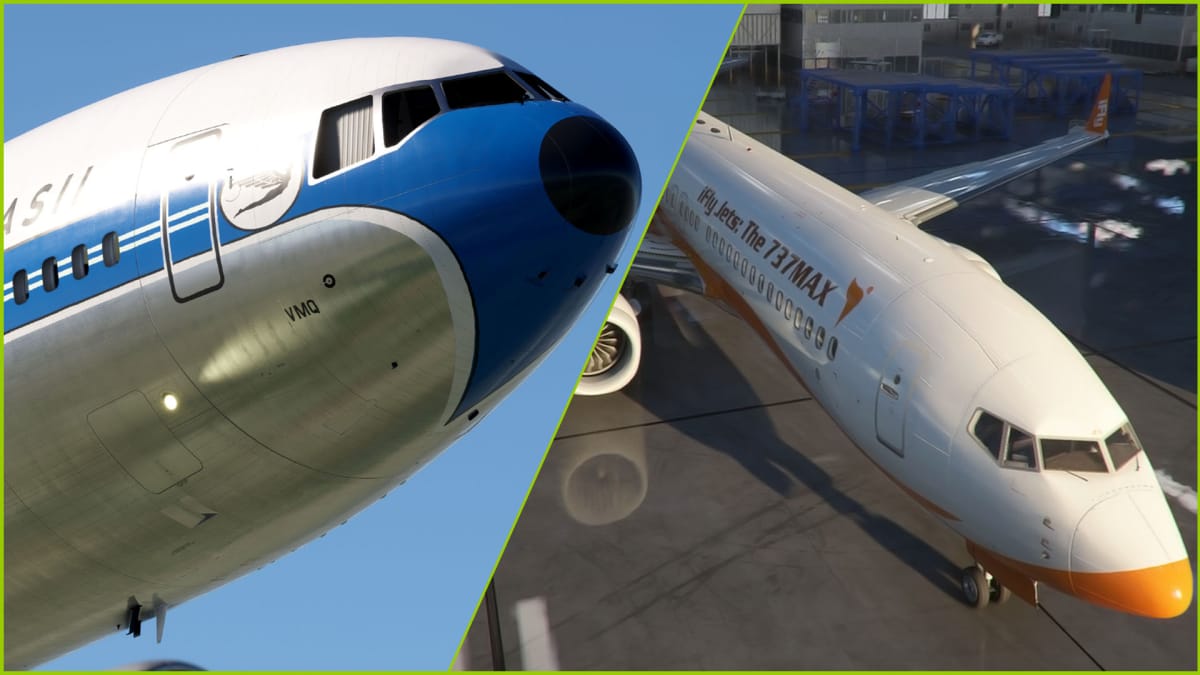 Microsoft Flight Simulator DC10 and Boing 737 MAX