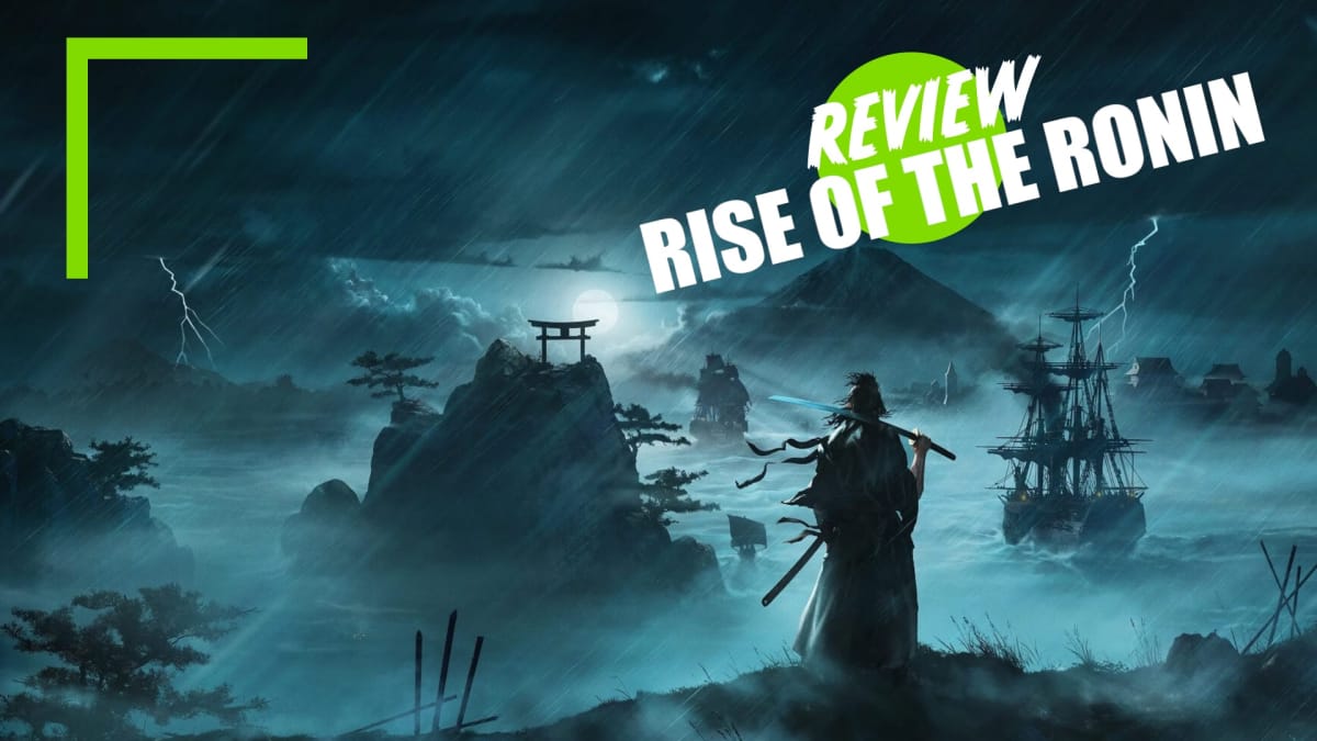 Rise of the Ronin Key Art with the TechRaptor Review overlay