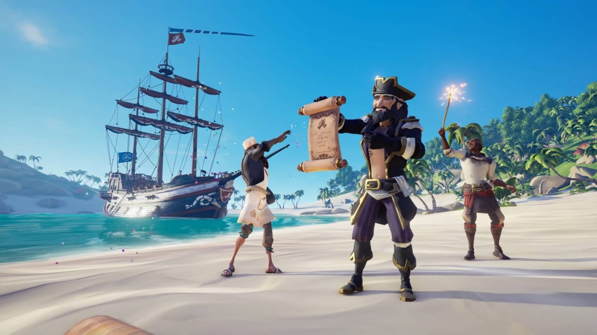 A group of Pirates in Sea of Thieves