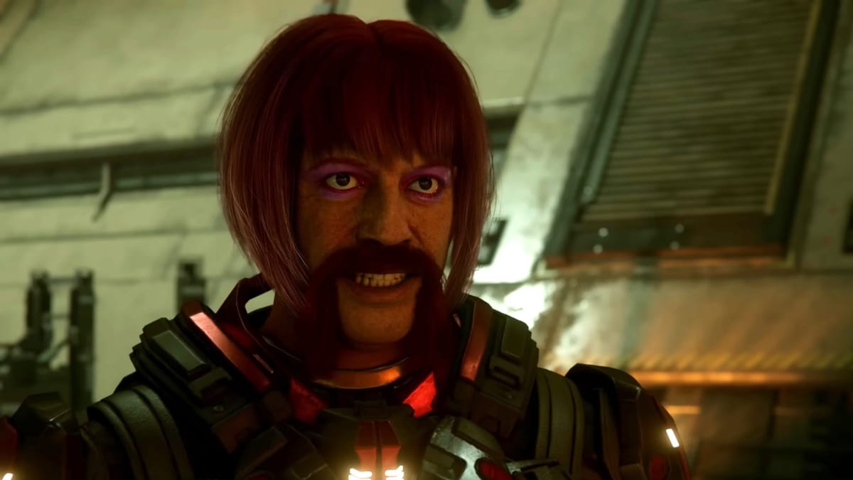 A rather colorful character made with the new character customization in Star Citizen