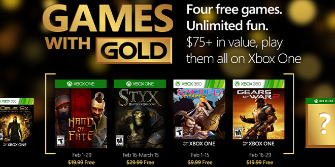 Games with Gold February 2016