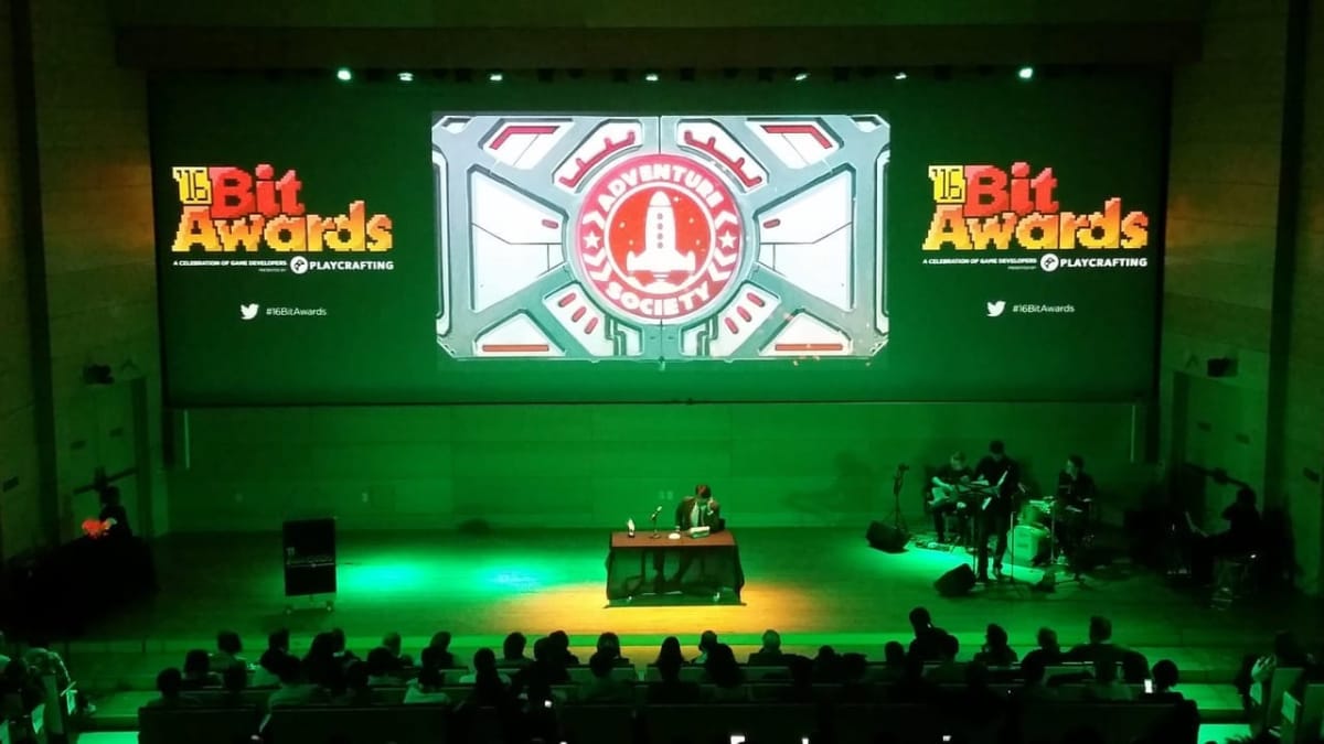 Playcrafting 2016 16 Bit Awards - Adventure Society