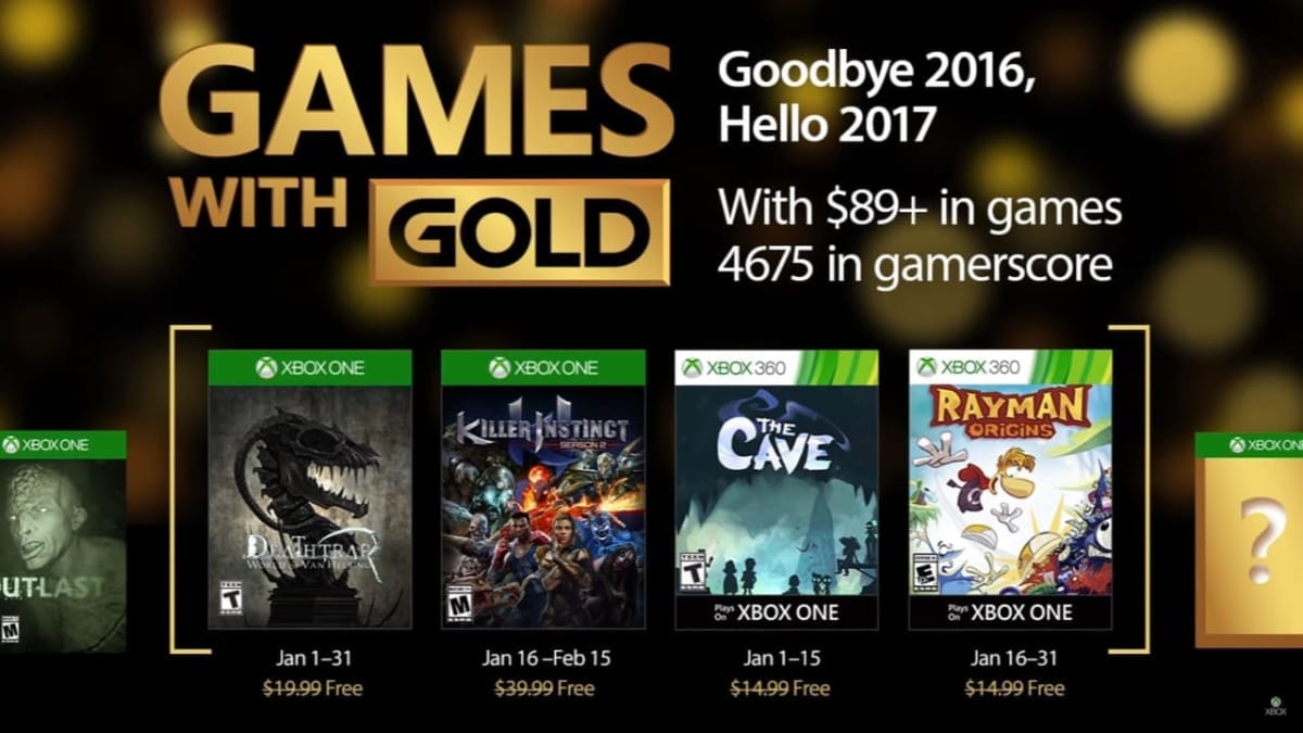 Xbox One Games with Gold