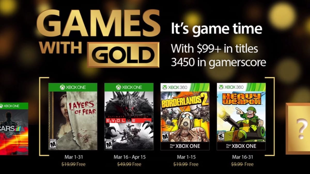 Games With Gold February 2017