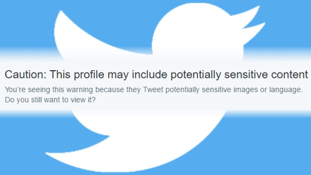 Twitter Potentially Sensitive Content