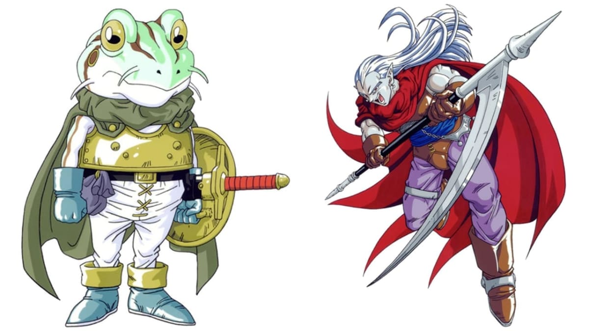 frog and magus official character art