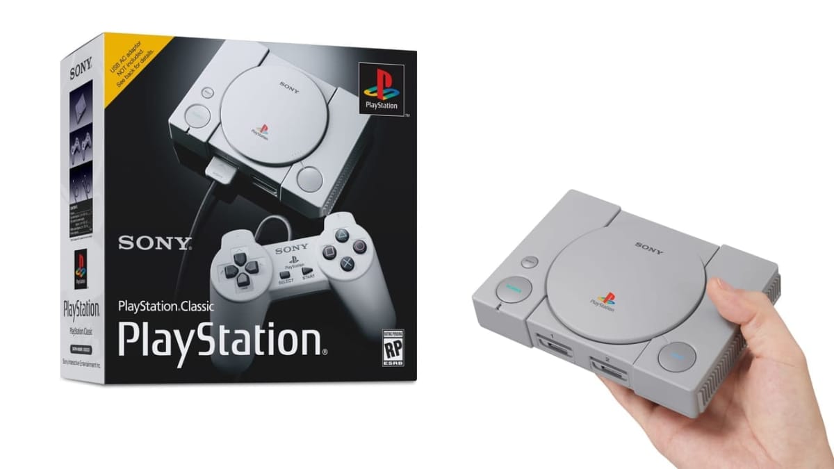 sony playstation classic held console