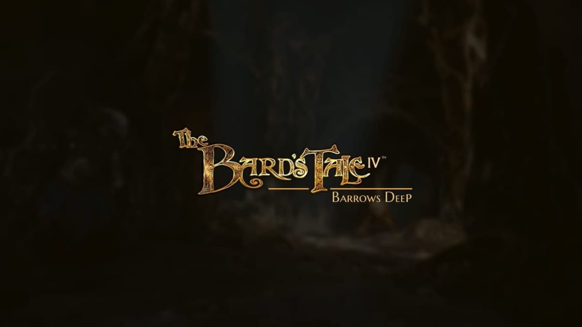 the bard's tale iv - barrows deep - cave logo