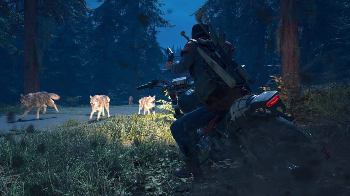 days gone - motorcycle wolves