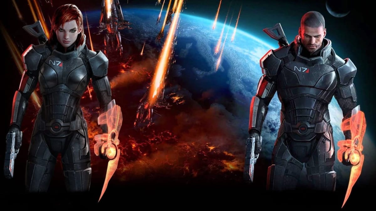 mass effect two shepards header character select