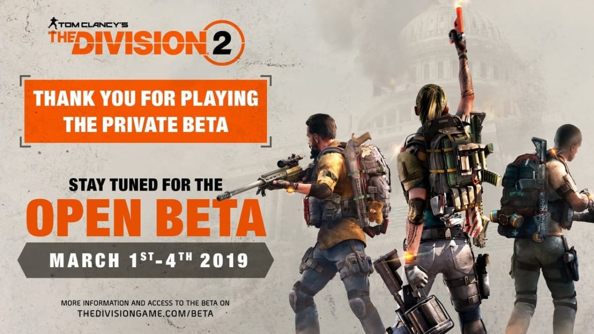 the division 2 open beta