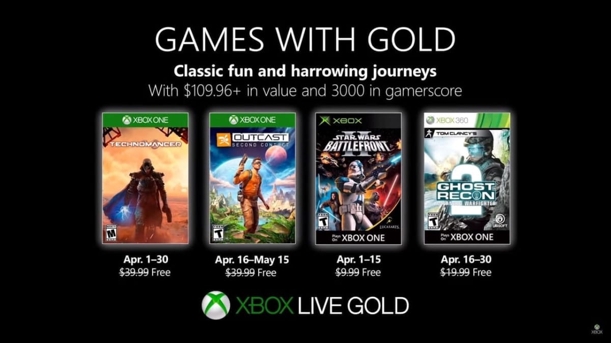 games with gold april 2019