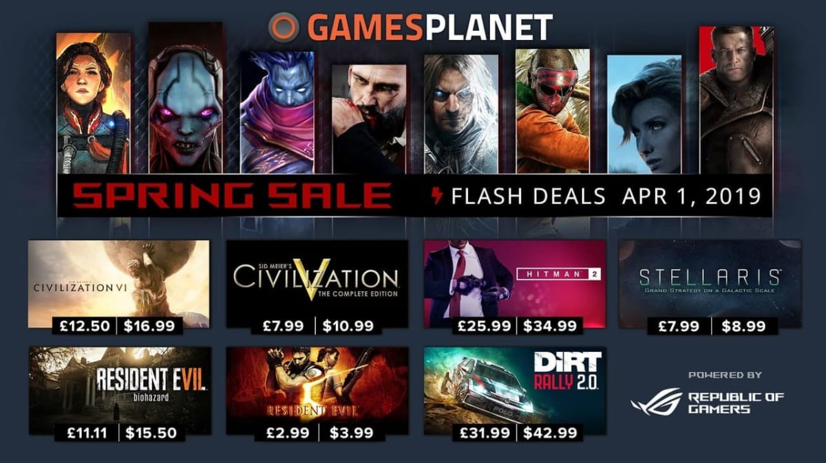 Gamesplanet Spring Sale 2019 Day1 Flash