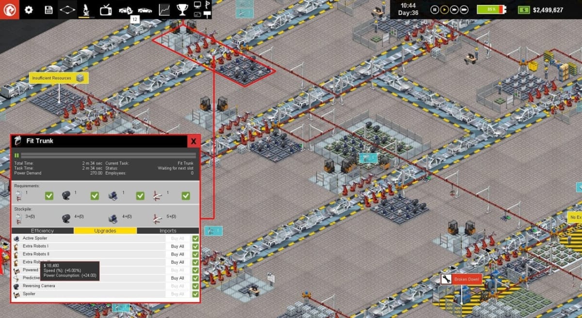 production line live on steam