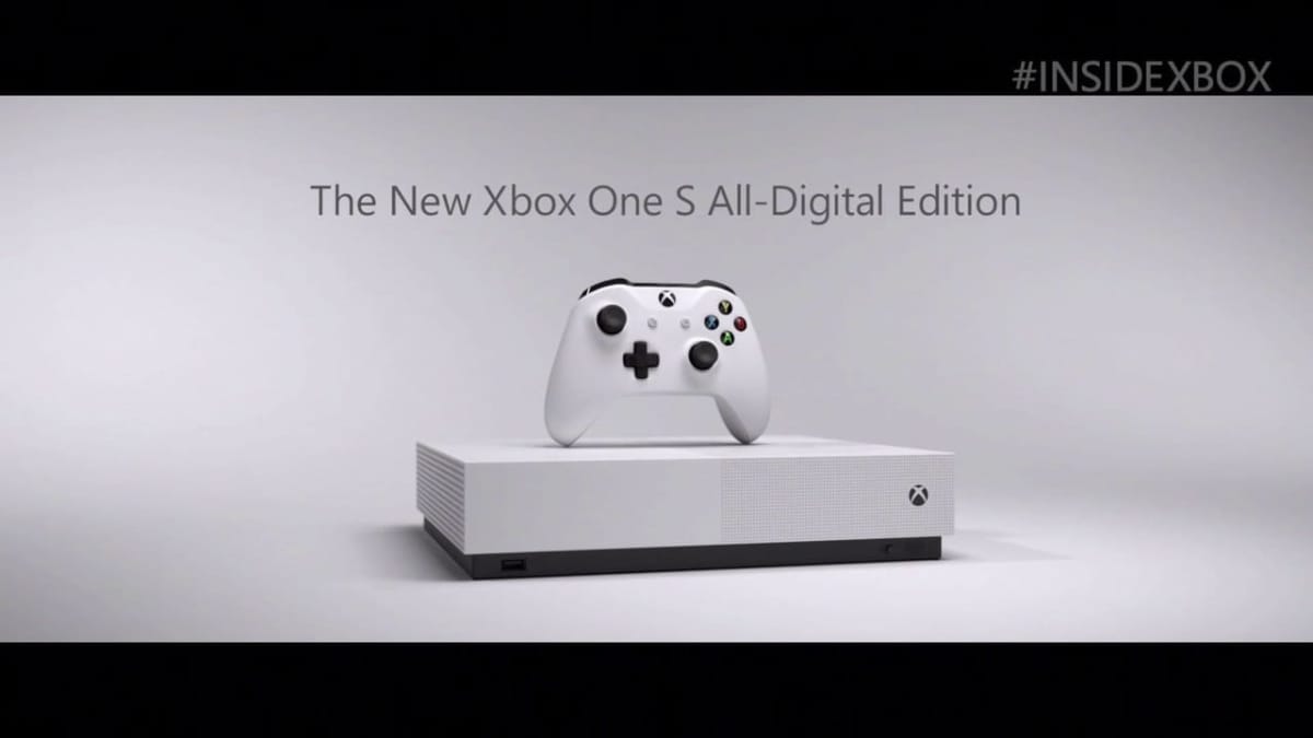 Xbox One X and Xbox One S All-Digital Edition have been