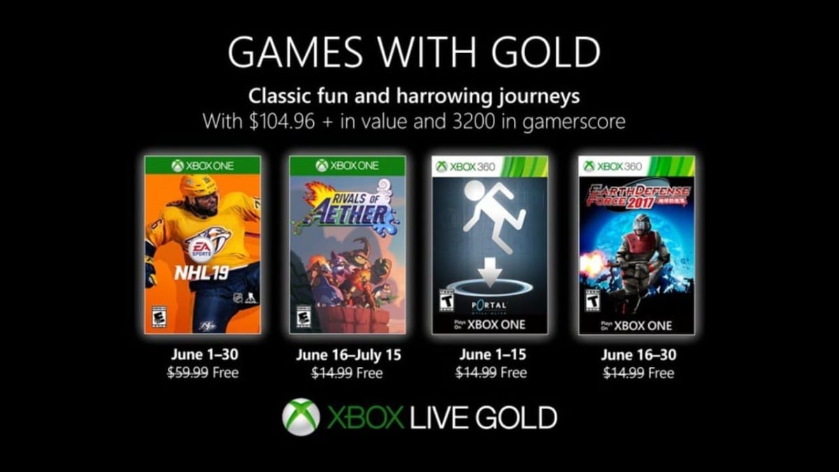 Xbox Games With Gold For June 2019 Announced