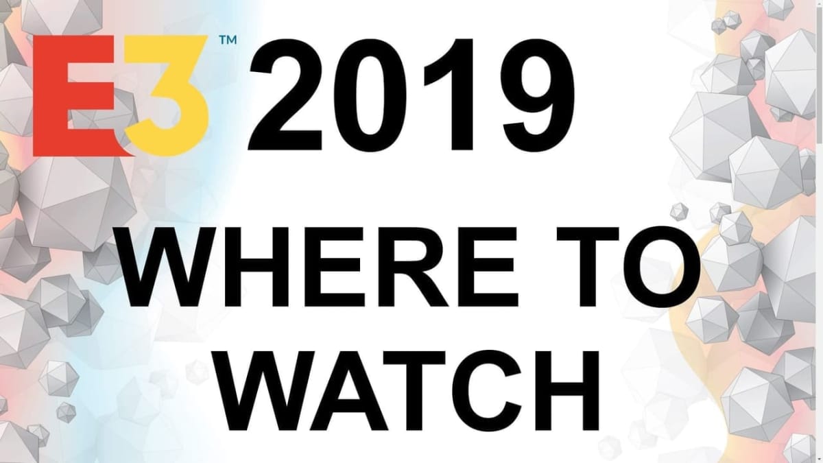 e3 2019 where to watch