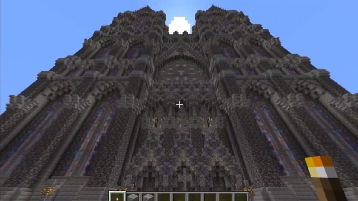 norrath in minecraft - central cathedral