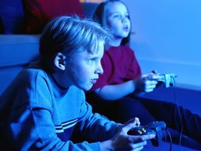 Kids playing games