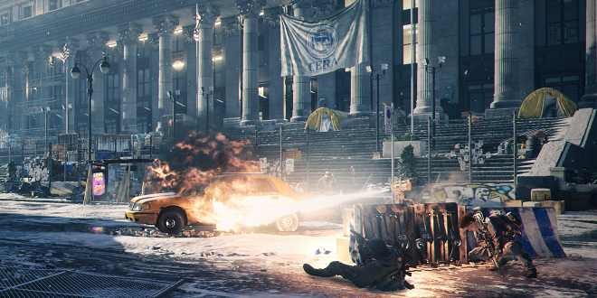 The Division Taxi On Fire