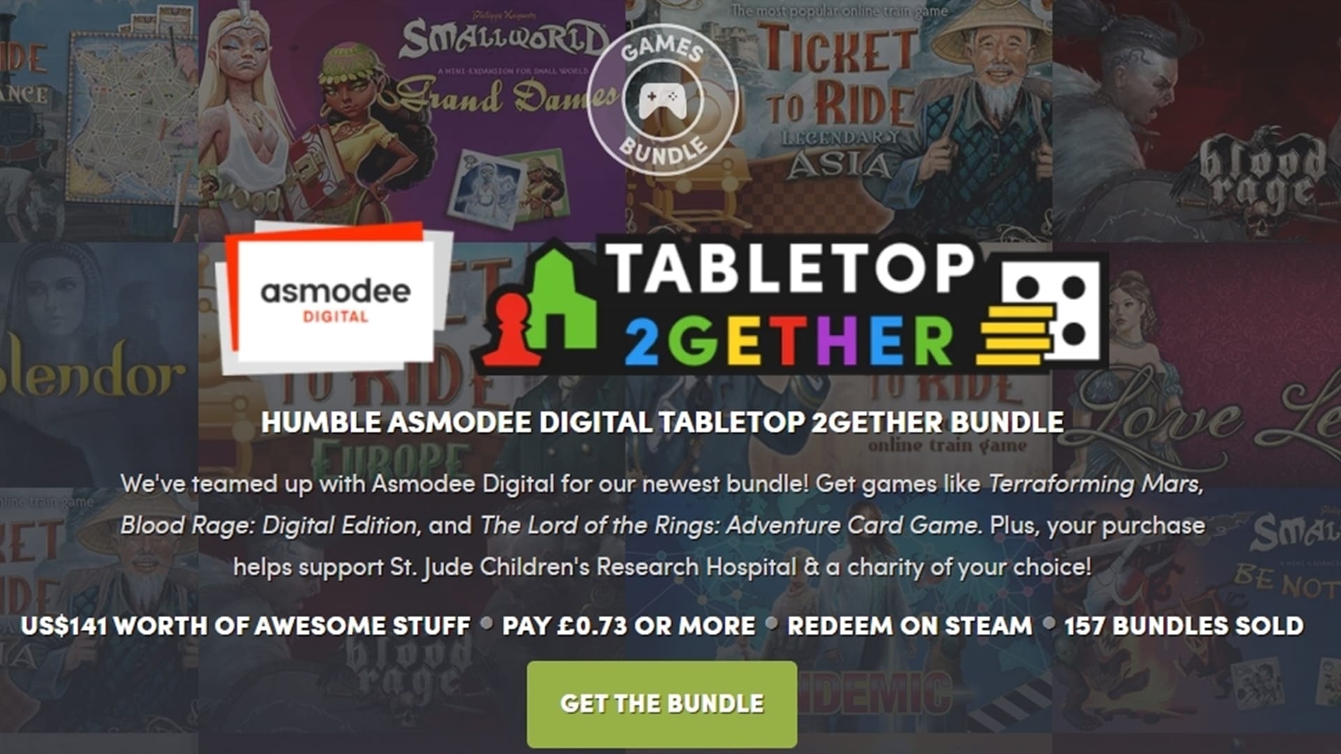 Humble Asmodee Digital Tabletop 2gether Bundle - Key Art