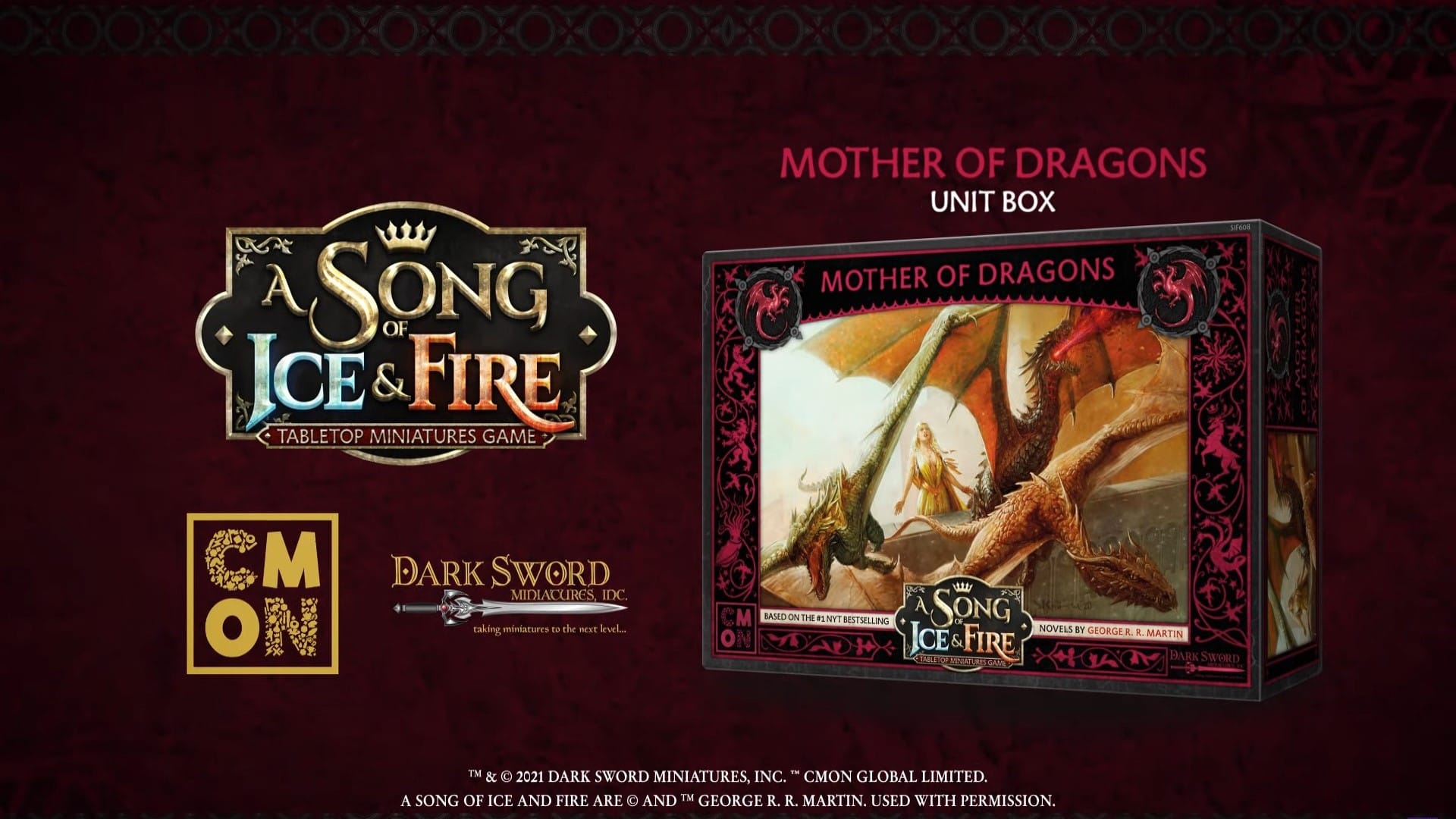 Official press image of the Mother of Dragons box set
