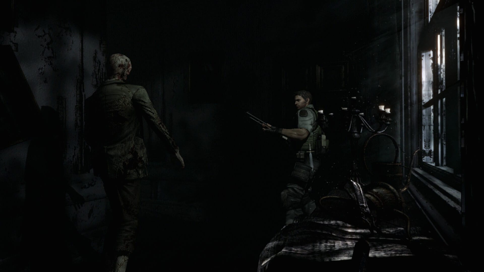 Chris Resident Evil REmake Shotgun