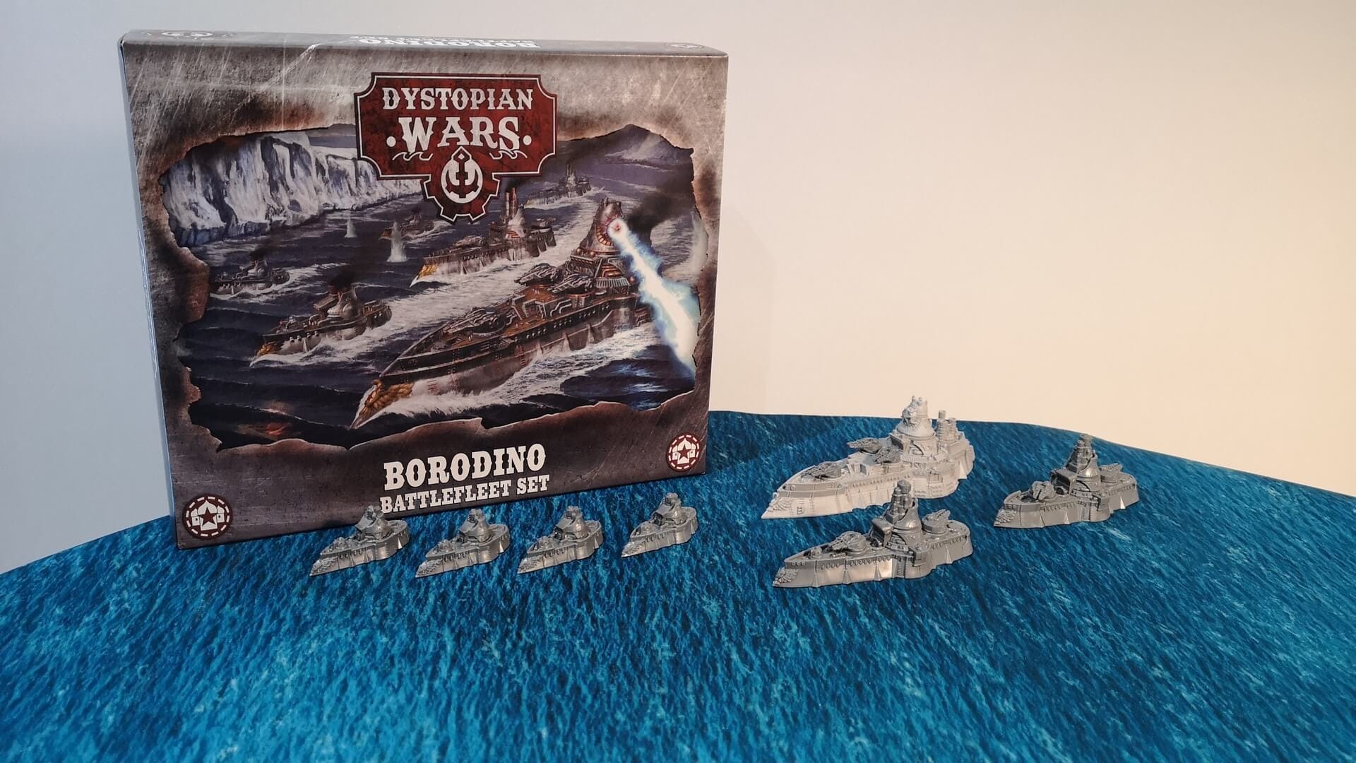 Dystopian Wars Borodino Battlefleet.