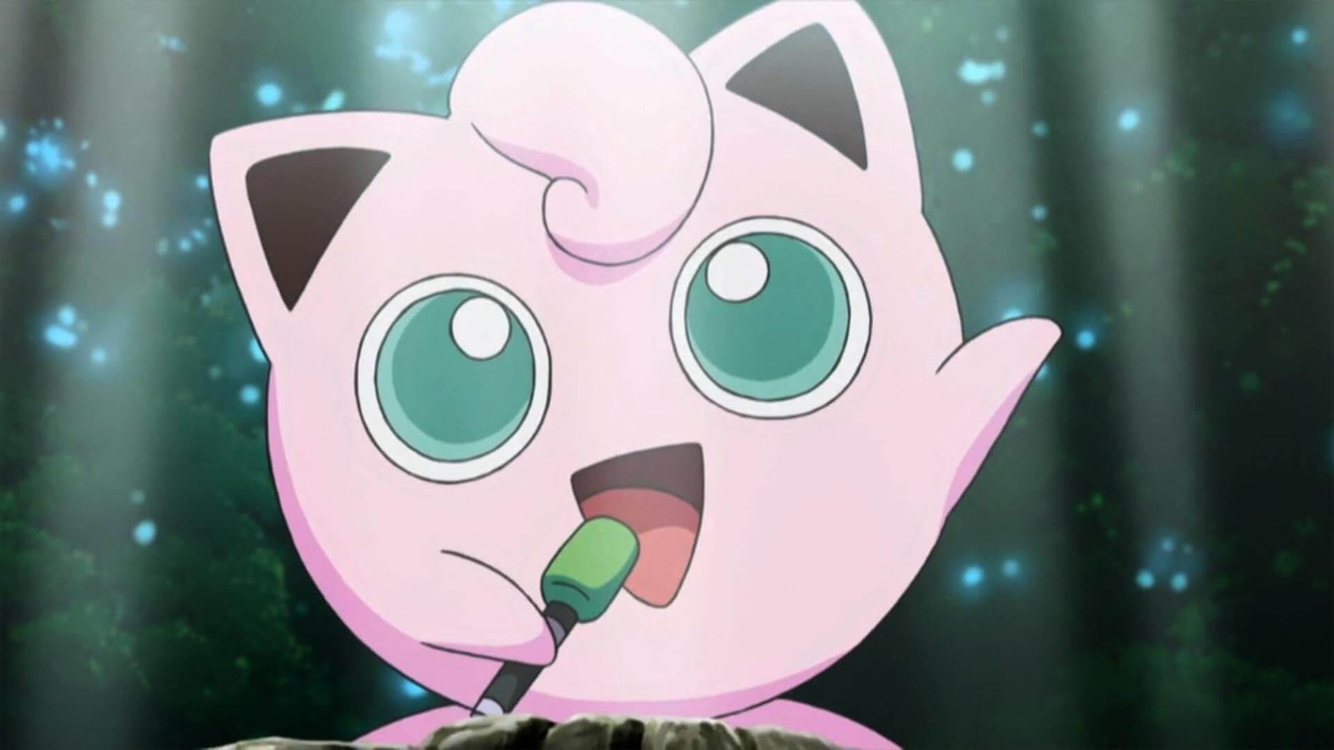 Jigglypuff, one of the Pokemon that shows up in the music video for Take It Home.