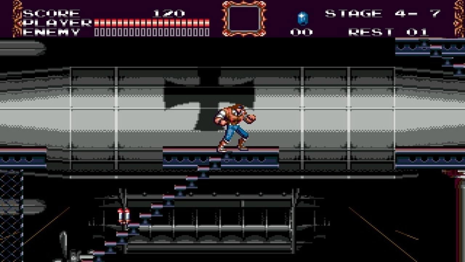 A screenshot of a zeppelin from the Castlevania Bloodlines beta.