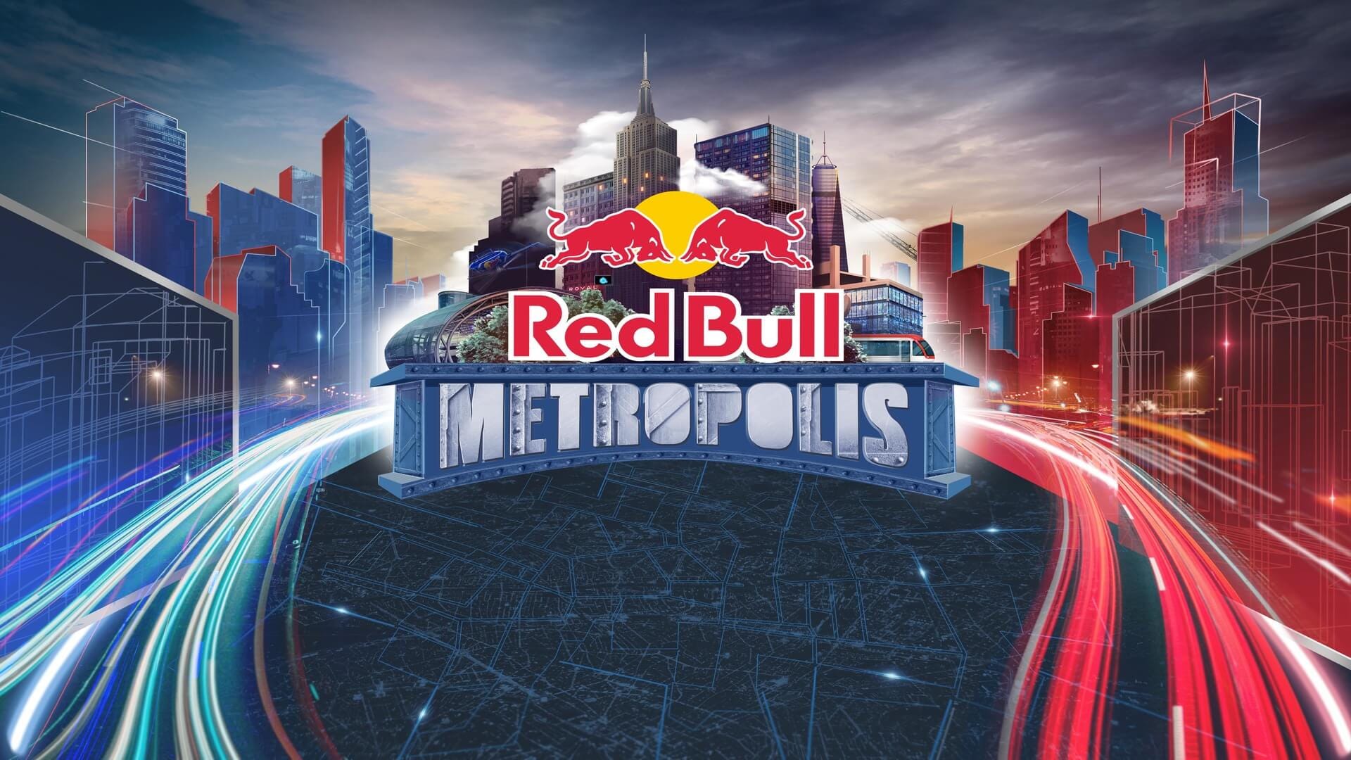 The logo for Red Bull Metropolis, a major competitive event for Cities: Skylines.