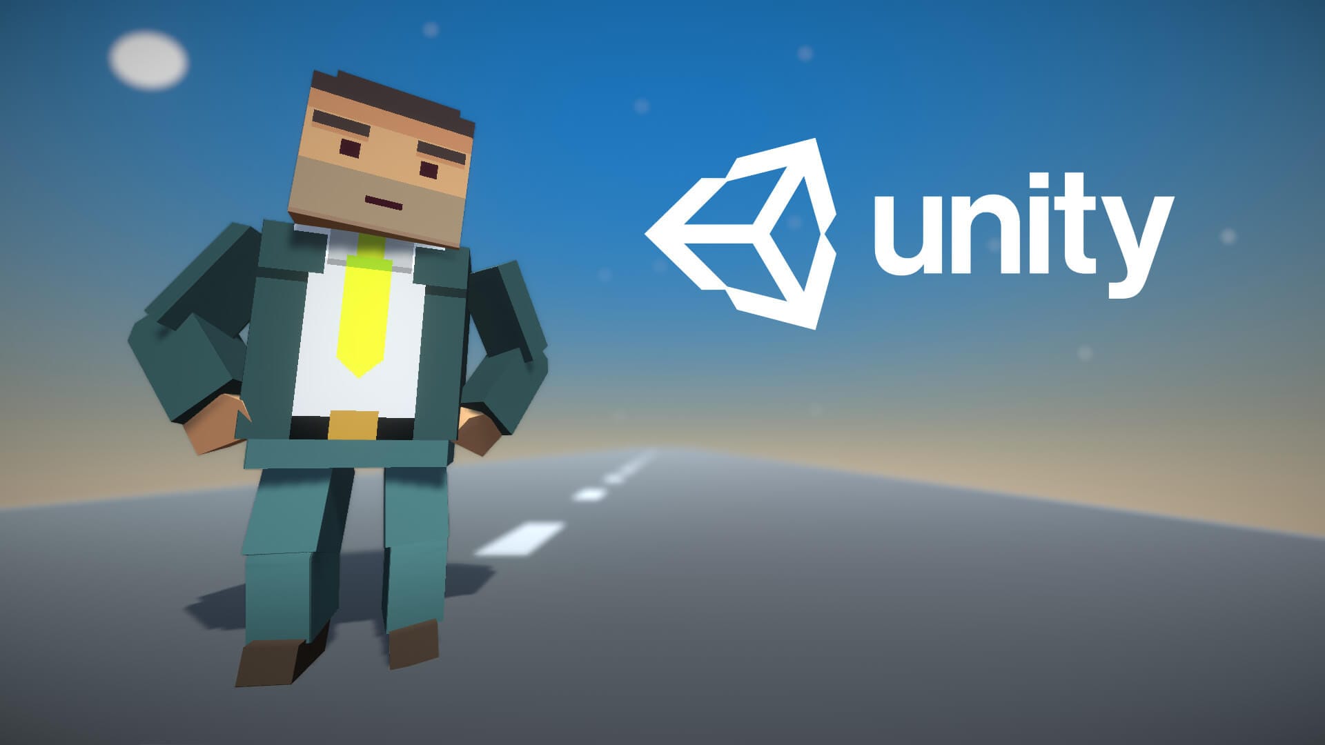 A character created in Unity, which is the most popular Steam game engine