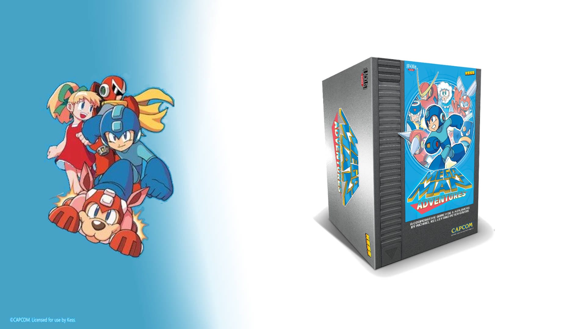 Mega Man Adventures board game Blacklist Games cover