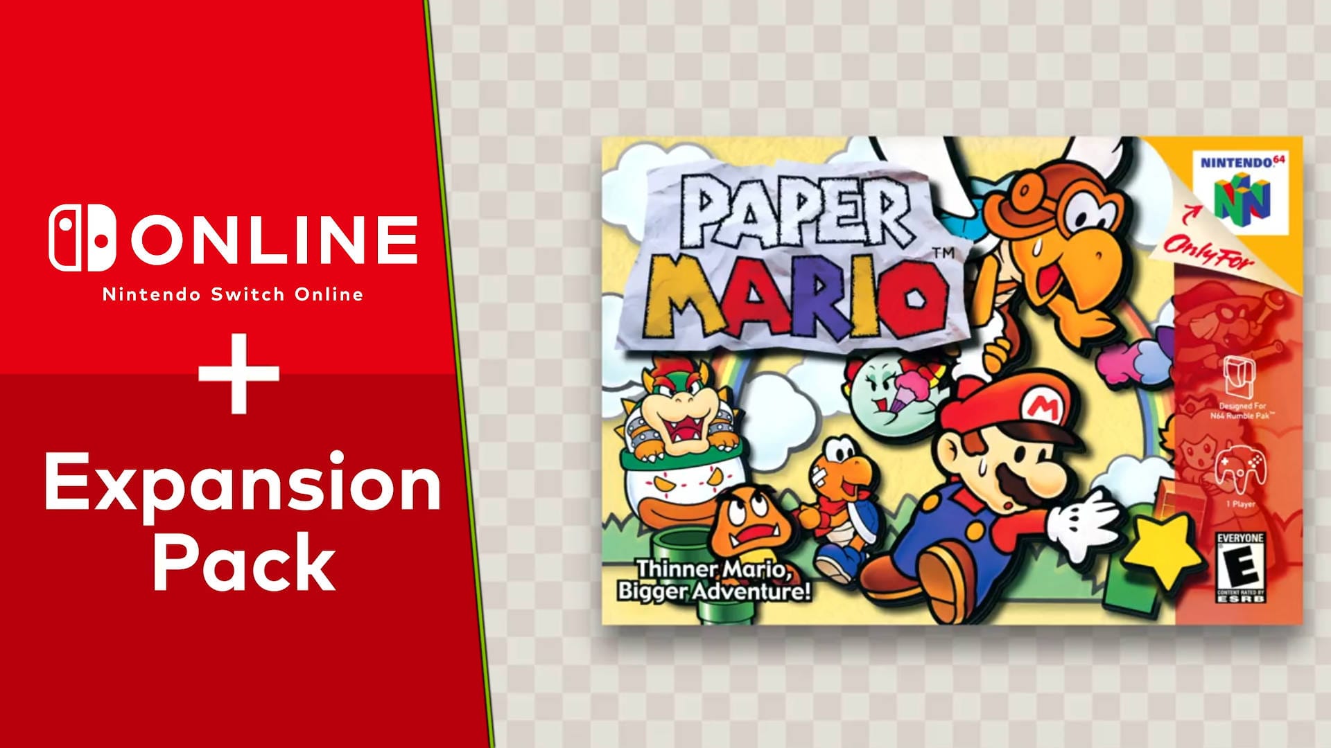 Paper Mario joins Nintendo Switch Online library next week