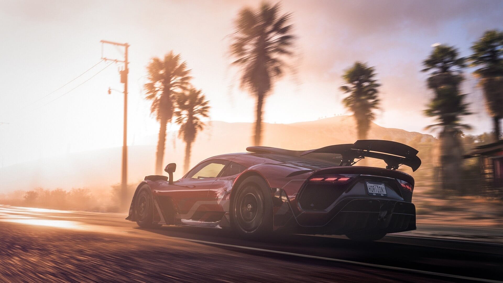 A car drives off into the sunset in Forza Horizon 5, which Gavin Raeburn oversaw with Playground Games