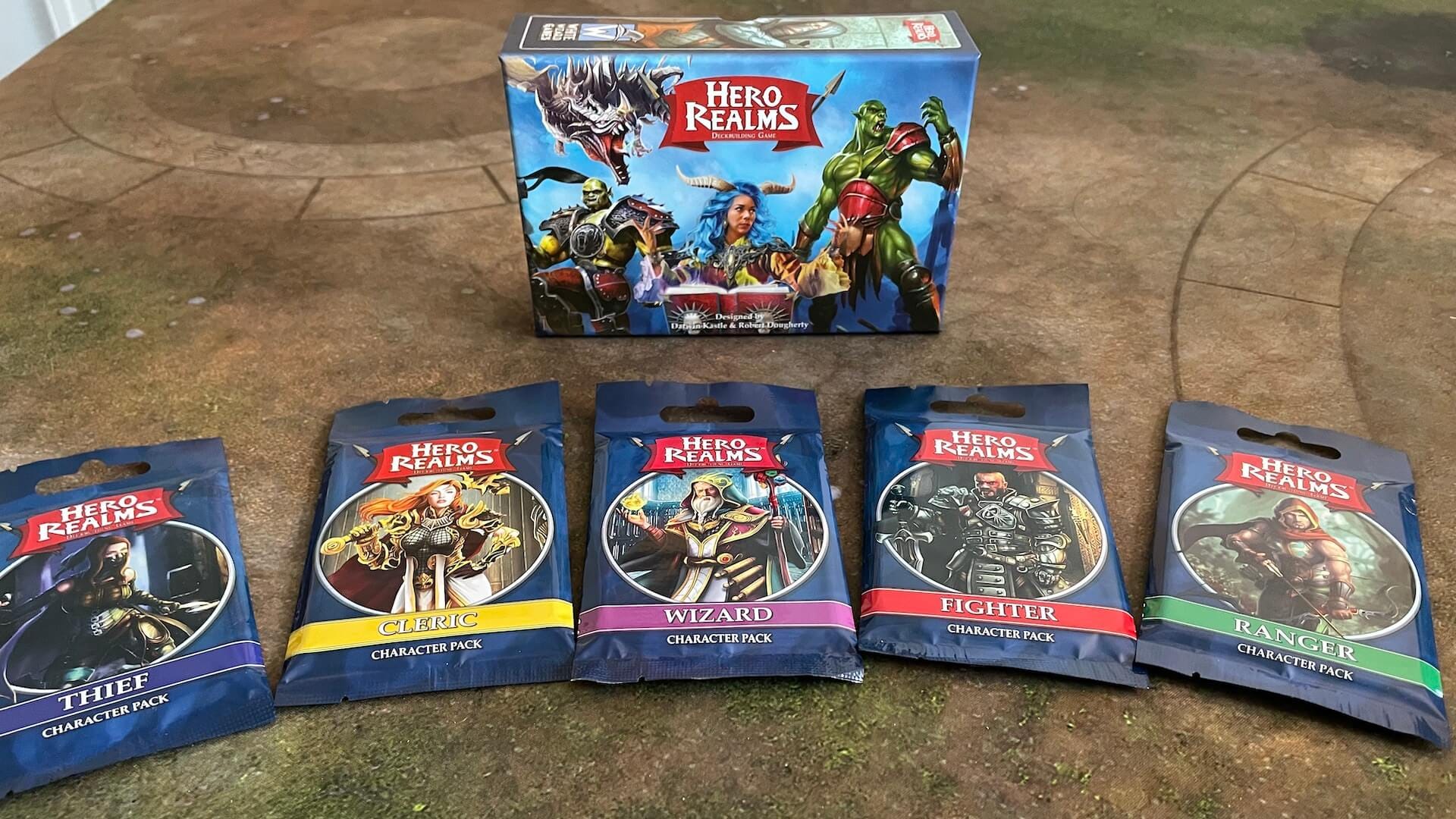 Hero Realms and five thematic character packs